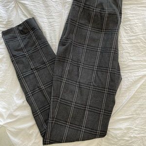 White House Black Market plaid skinny ankle pant